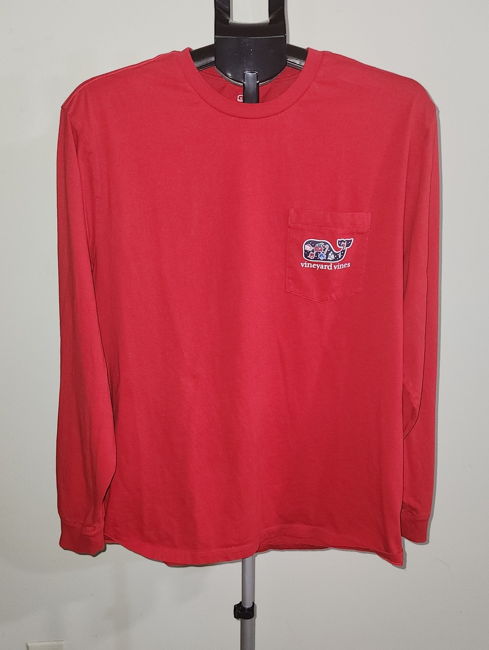 Vineyard Vines Mens Red Holiday Long Sleeve Tee. Size XL.